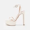 Steve Madden Marciana - Sandalen Met Hoge Hak - White