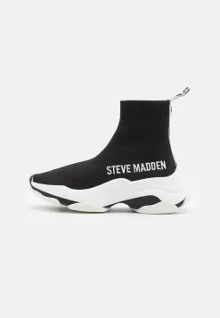 Steve Madden Master - Sneakers Hoog - Black/White