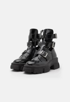 Steve Madden Tied Up - Enkellaarsjes Met Plateauzool - Black -Winkel voor modeartikelen 16e2f5f234c0442d85431f66f24e9a5b scaled