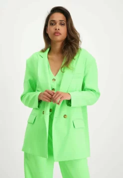 Steve Madden Isabella - Halflange Jas - Neon Green