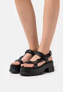 Steve Madden Provoke - Sandalen Met Plateauzool - Black