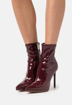 Steve Madden Kaylani - Enkellaarsjes Met Hoge Hak - Wine