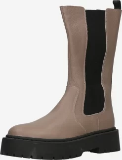 Steve Madden Enkellaarsjes Chelsea Boots Vivianne Dames Greige