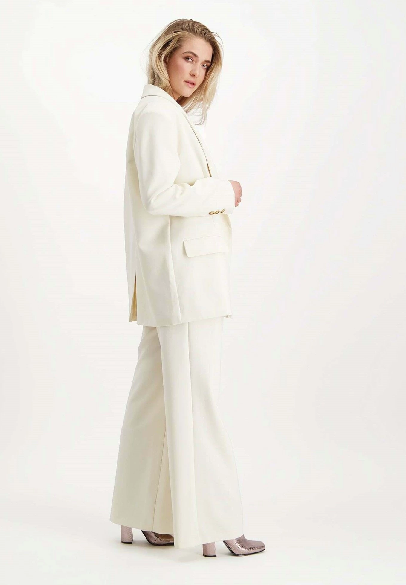 Steve Madden Isabella - Halflange Jas - Pristine Ivory 2 Steve Madden Isabella - Halflange Jas - Pristine Ivory - Afbeelding 2