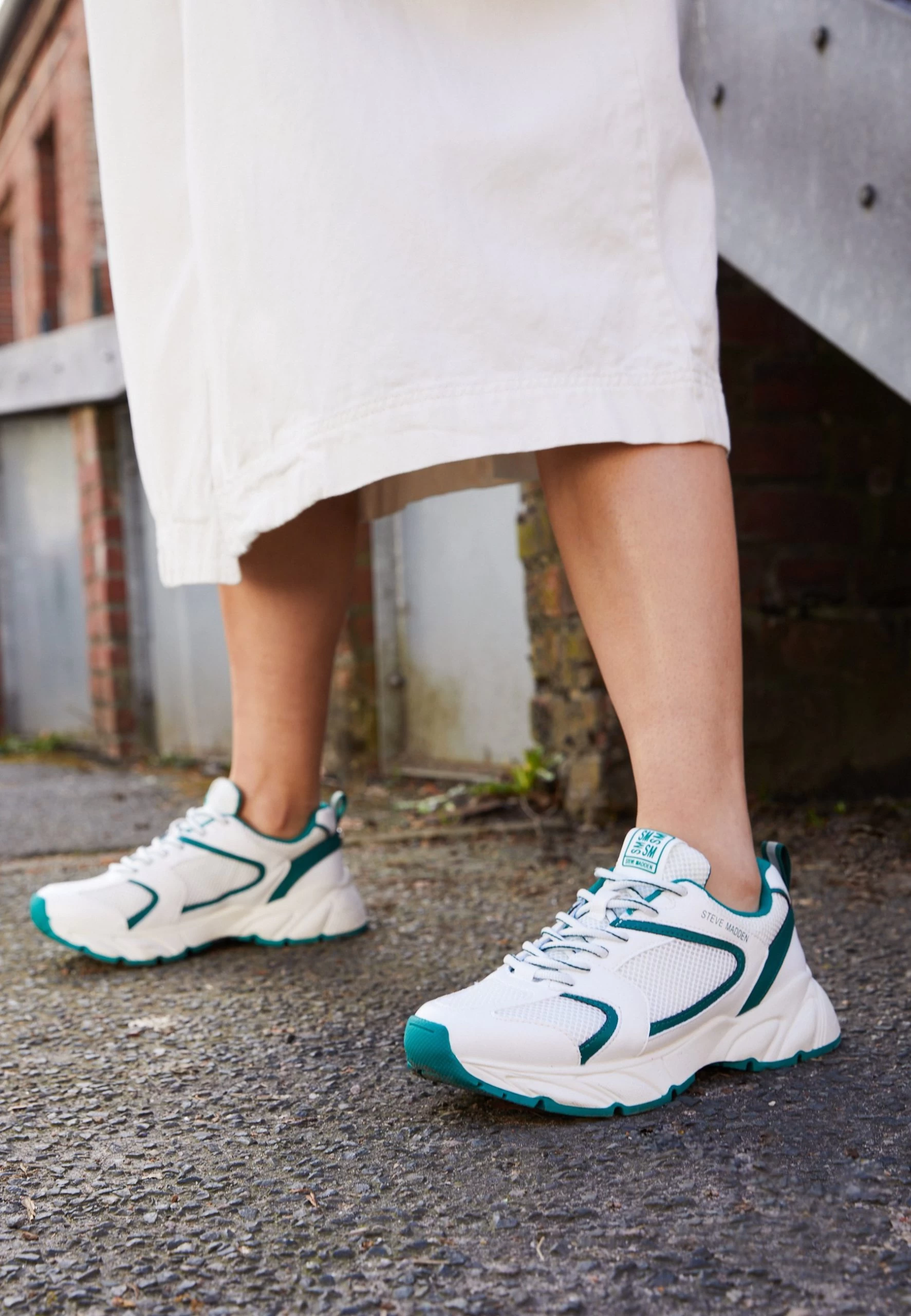 Steve Madden Standout - Sneakers Laag - White/Emerald 2 Steve Madden Standout - Sneakers Laag - White/Emerald - Afbeelding 2