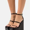 Steve Madden Varia - Sandalen Met Plateauzool - Black