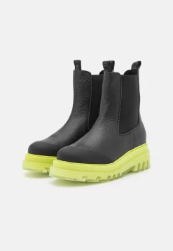 Steve Madden Myrtha - Enkellaarsjes Met Plateauzool - Black/Lime -Winkel voor modeartikelen 618d9233b6914c0d88a2e1300bf1285b scaled