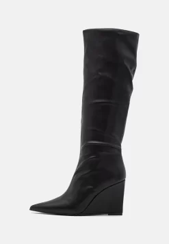 Steve Madden Showout - Laarzen Met Sleehak - Black