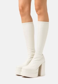 Steve Madden Cypress - Plateaulaarzen - Off White