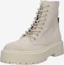 Steve Madden Enkellaarsjes Veterlaarsjes Skylar Dames Beige