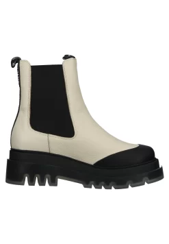 Steve Madden Myrtha - Enkellaarsjes Met Plateauzool - Bone/Black -Winkel voor modeartikelen 68d63612d1c84eceb5f195784cd00031