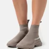 Steve Madden Master - Sneakers Hoog - Dark Taupe