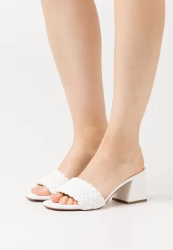 Steve Madden Aspyn - Muiltjes Met Hak - White