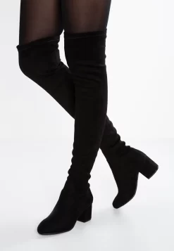 Steve Madden Isaac - Overknee Laarzen - Black