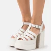 Steve Madden Carlita - Sandalen Met Hoge Hak - White