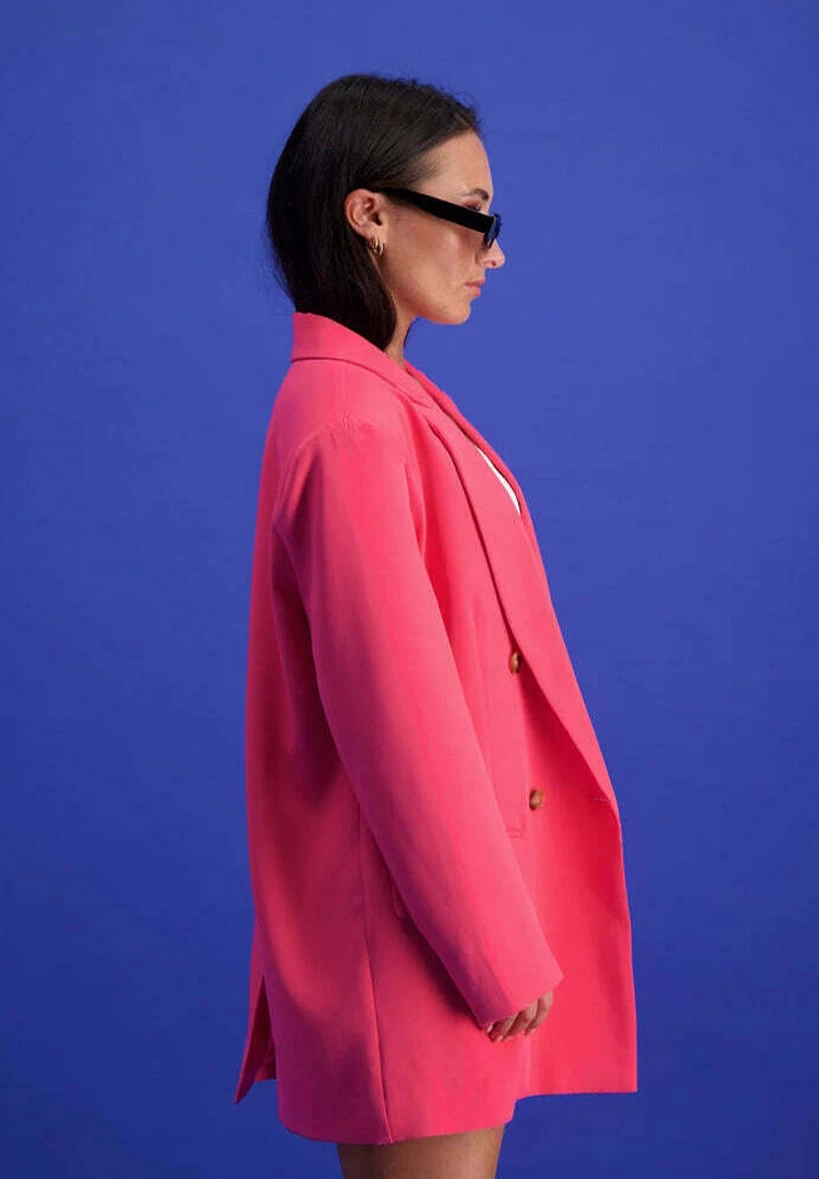 Steve Madden Isabella - Halflange Jas - Pink Glo 2 Steve Madden Isabella - Halflange Jas - Pink Glo - Afbeelding 2