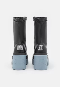 Steve Madden Georginia - Enkellaarsjes Met Plateauzool - Black/Light Blue -Winkel voor modeartikelen b4d5c115ec684286877e60b31d6ce719 scaled