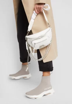 Steve Madden Master - Sneakers Hoog - Taupe/White