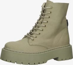 Steve Madden Enkellaarsjes Veterlaarsjes Skylar Dames Lichtgroen