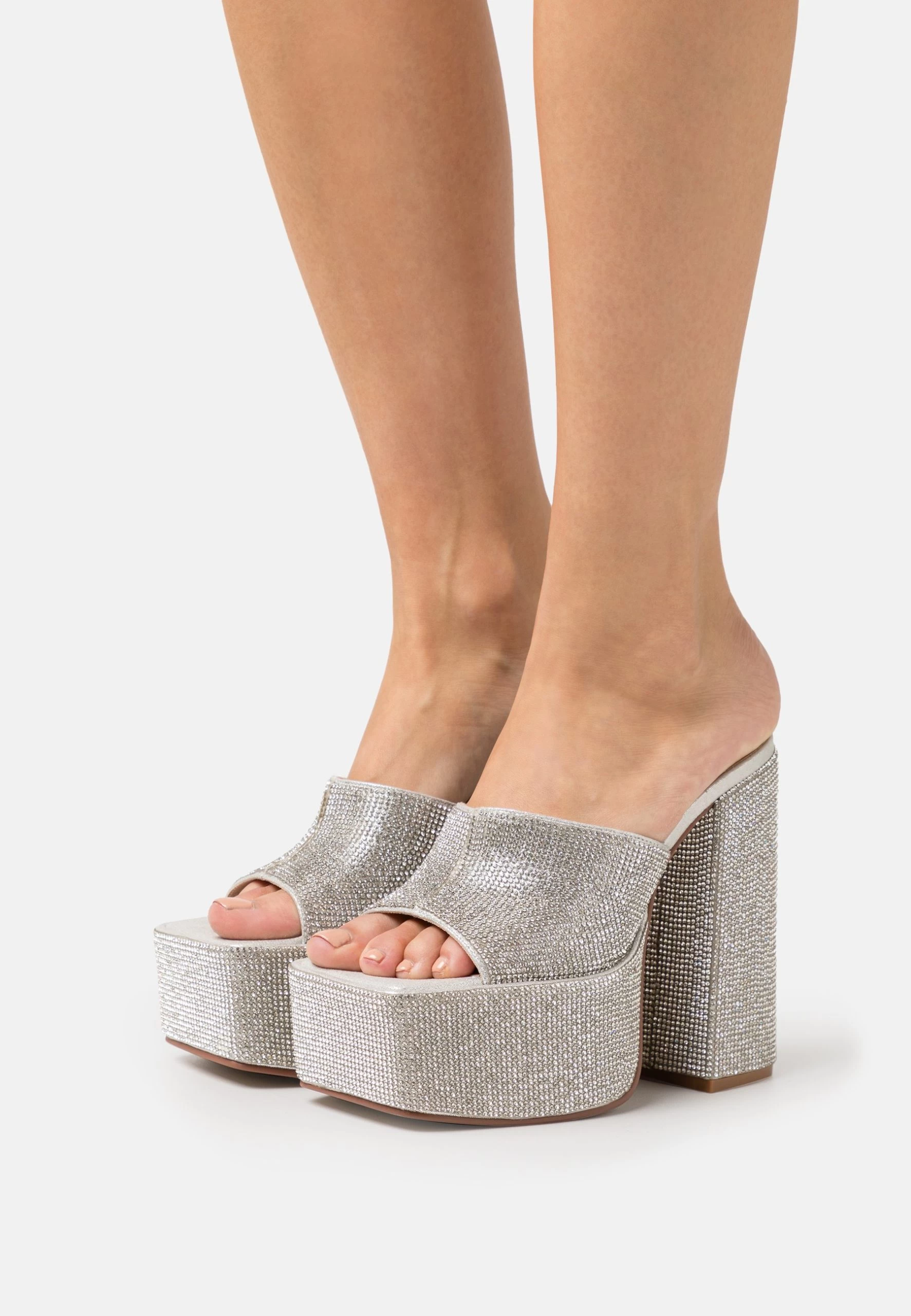 Steve Madden Trixie R - Muiltjes Met Hak - Silver-Coloured 1 Steve Madden Trixie R - Muiltjes Met Hak - Silver-Coloured