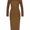 Steve Madden Astrid- Gebreide Jurk - Brown