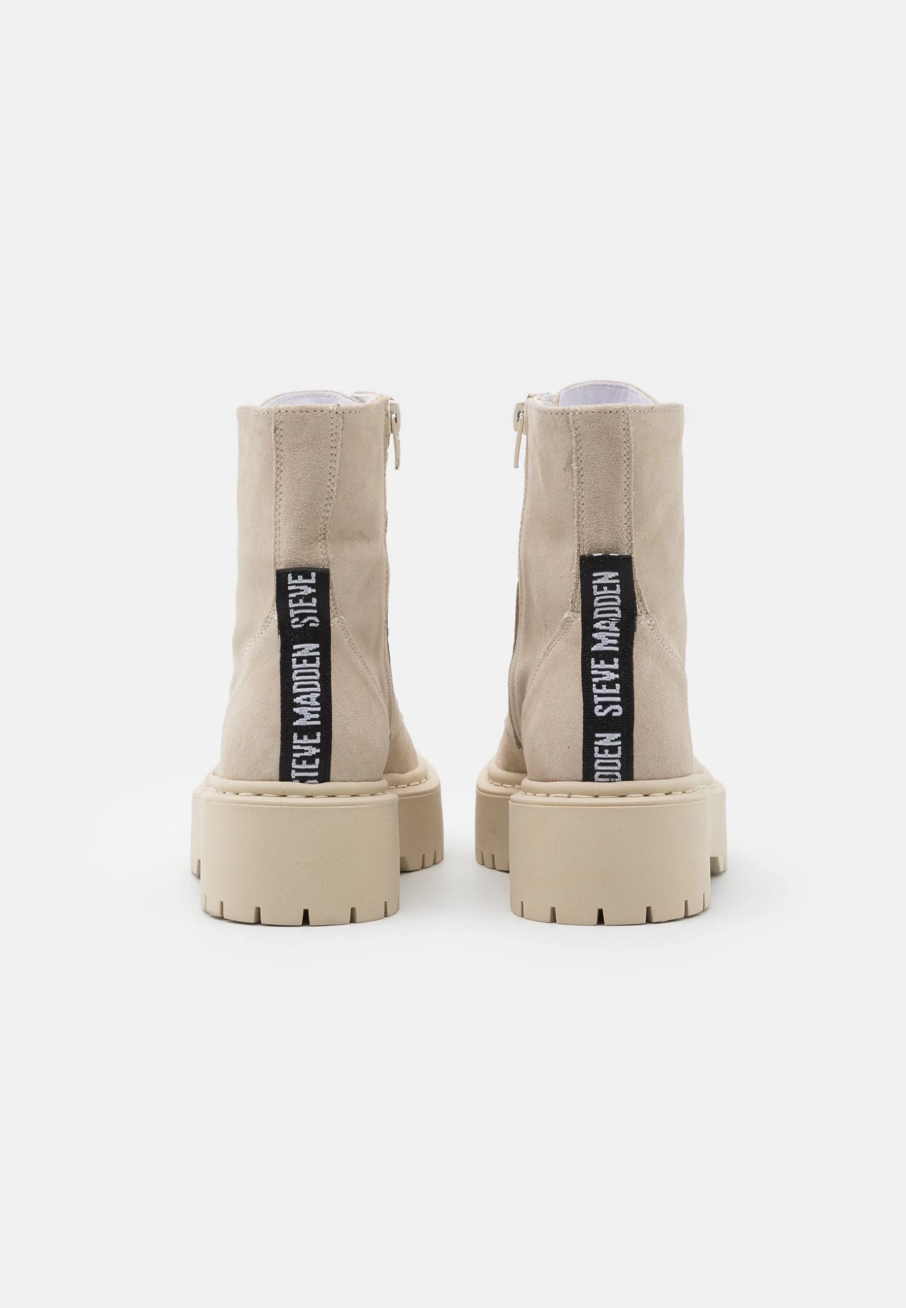 Steve Madden Skylar - Enkellaarsjes Met Plateauzool - Beige 4 Steve Madden Skylar - Enkellaarsjes Met Plateauzool - Beige - Afbeelding 4