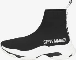 Steve Madden Hoge Sneakers Sneakers Hoog Dames Zwart -Winkel voor modeartikelen eeae95f758eb41b0edcac1d34cc41a56
