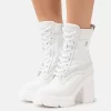 Steve Madden Beverly - Enkellaarsjes Met Hoge Hak - White