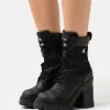 Steve Madden Beverly - Enkellaarsjes Met Hoge Hak - Black